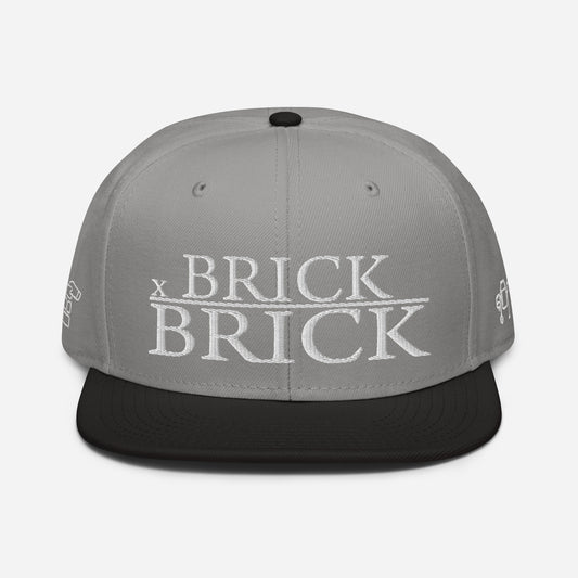 "Brick by Brick Mortar Mix" Double Side Patch Snapback Hat